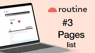 #3 Routine: Pages (lists) for beginners