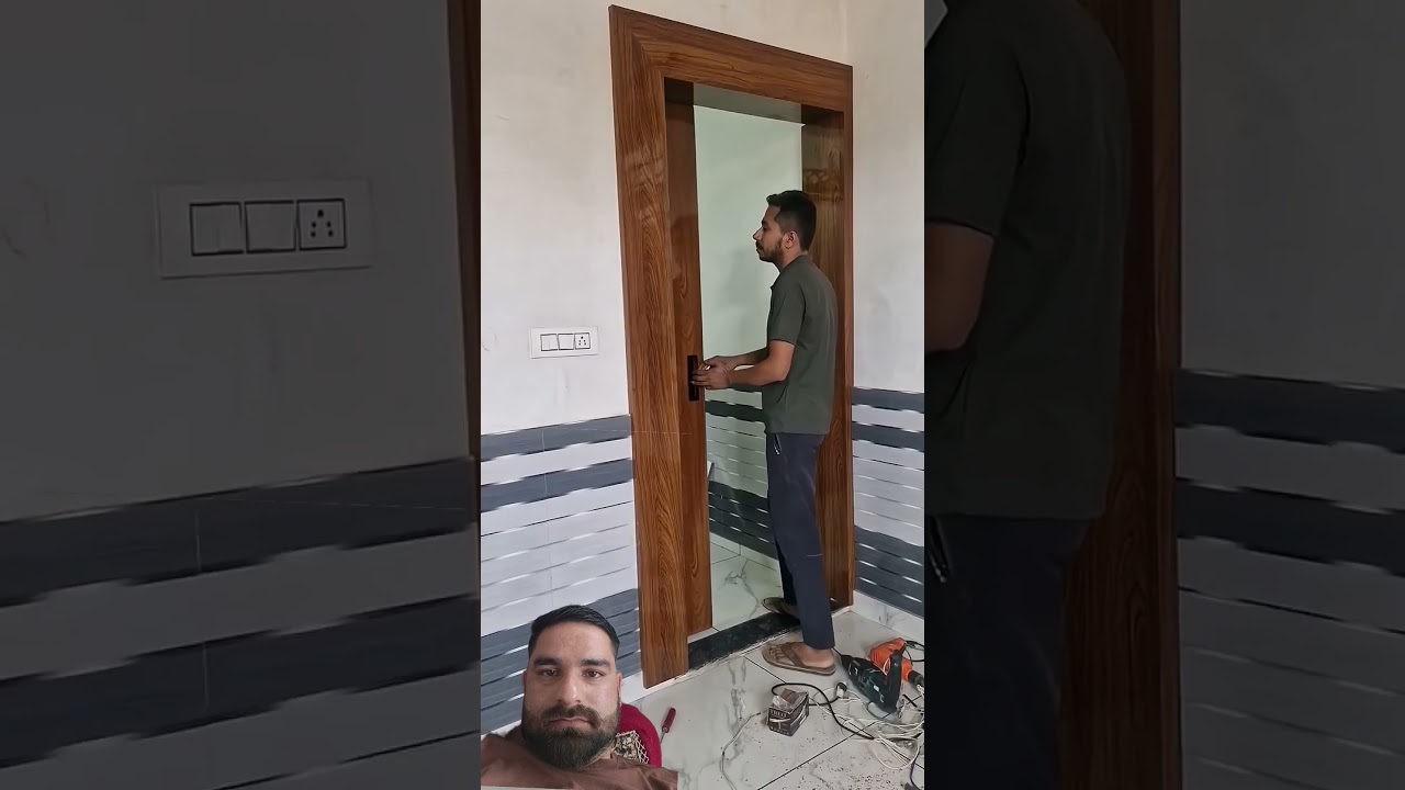 Sliding Door Installation, amazing woodwork #shorts #woodworking #furniture #design