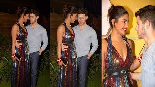 Newly Wed Couple Priyanka Chopra & Nick Jonas Cant Stop Loving eachother At Party in Mumbai