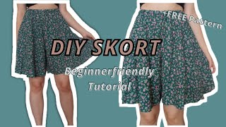 DIY SKORT | BEGINNER FRIENDLY TUTORIAL ( FREE PATTERN)