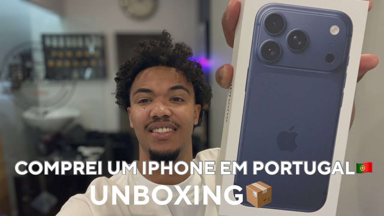 COMPREI UM iPHONE EM PORTUGAL 🇵🇹 | Vale a Pena? (UNBOXING)