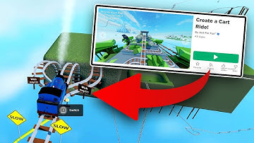 I RODE A FAKE THOMAS THE TANK ENGINE in Create a Cart Ride in Roblox PART 2
