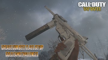 Call of Duty: WW2 "Grease Gun" Best Class Setup + Review! (SMG Gold Camo Challenges In Depth)