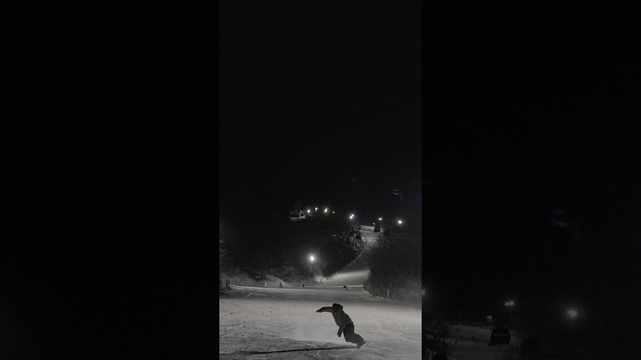 팀씨티 모이카이 김종현 라이더 야간 라이딩 영상🏂 #휘닉스파크 #snowboarding #snowboard #スノーボード #스노우보드 #팀씨티