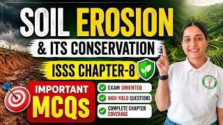 Soil Erosion & Its Conservation — Important MCQs | ISSS Chapter 8 | JRF Soil Science 2026