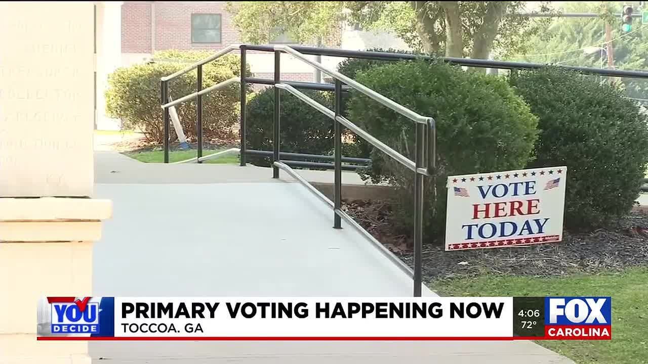 Voters head to the polls for Georgia primary - YouTube