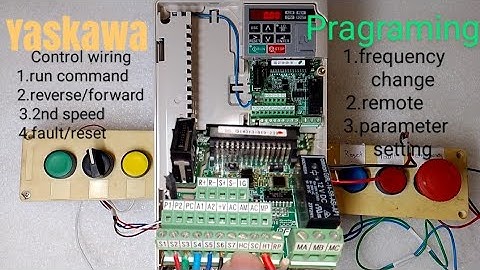 Yaskawa (VFD) drive V1000 remote option ,forward reverse, up down se kaise chalu karne ka hai Part 3