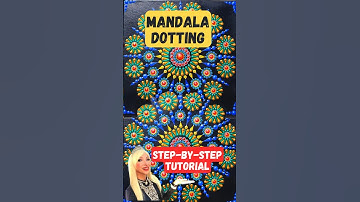 How to Make Mandala Dotting Step-By-Step Tutorial For Beginners Art Design on Canvas