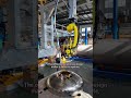 20,000-watt laser robotic cutter machine is cutting the head of a metal pressure vessel - Pholar
