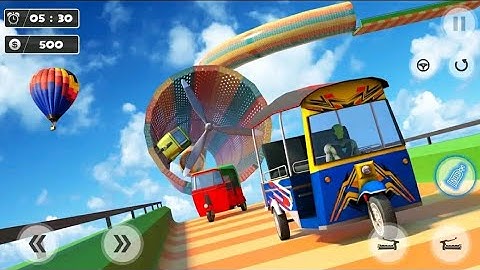 Tuk Tuk Auto Rickshaw Game : Crazy Stunt - Rickshaw Driving Simulator - Android GamePlay