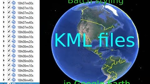 Batch styling KML files in Google Earth