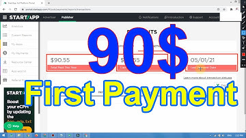 Startapp First Payment - Startapp high ecpm payment proof