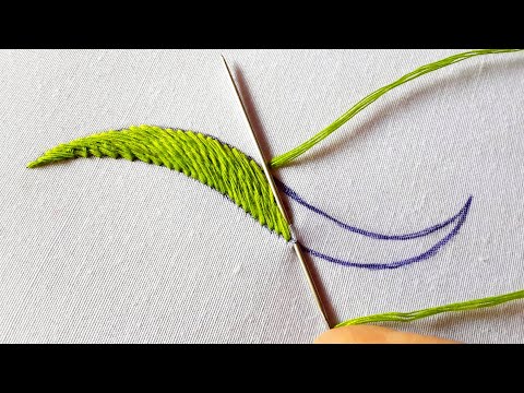 How to do Roumanian Couching Stitch.