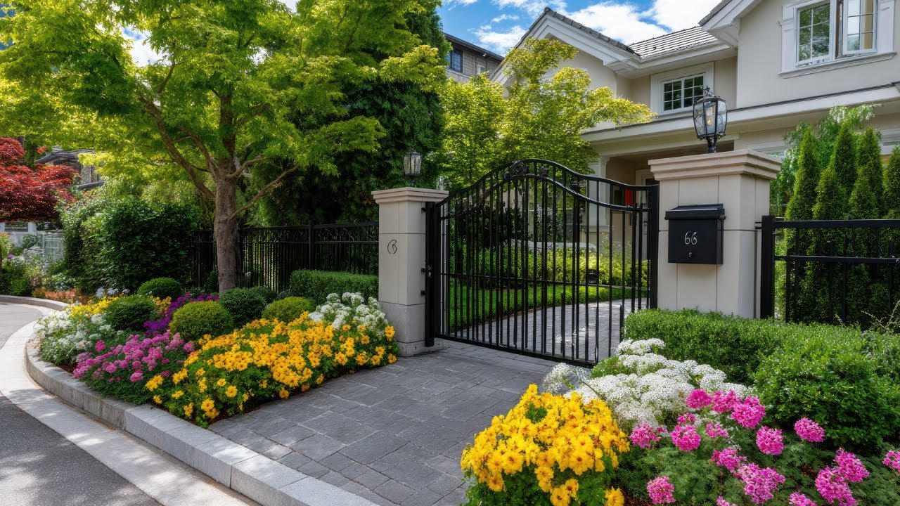Breathtaking Small Front Yard Makeover Ideas | Cozy Luxury Entryways, Elegant Gates & Garden Arches