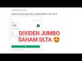 DIVIDEN JUMBO SAHAM DLTA 🤩 ANALISIS UPDATE 2026
