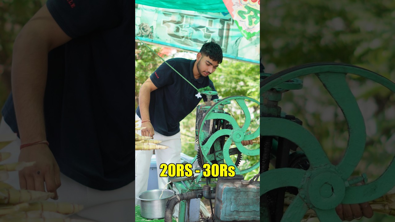 "Ganne Ka Juice Stall: ₹1 Lakh/Month 😱💵 1-Day Earning Revealed!