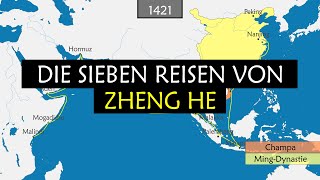 Die sieben Reisen des Zheng He - Zusammenfassung auf einer Karte