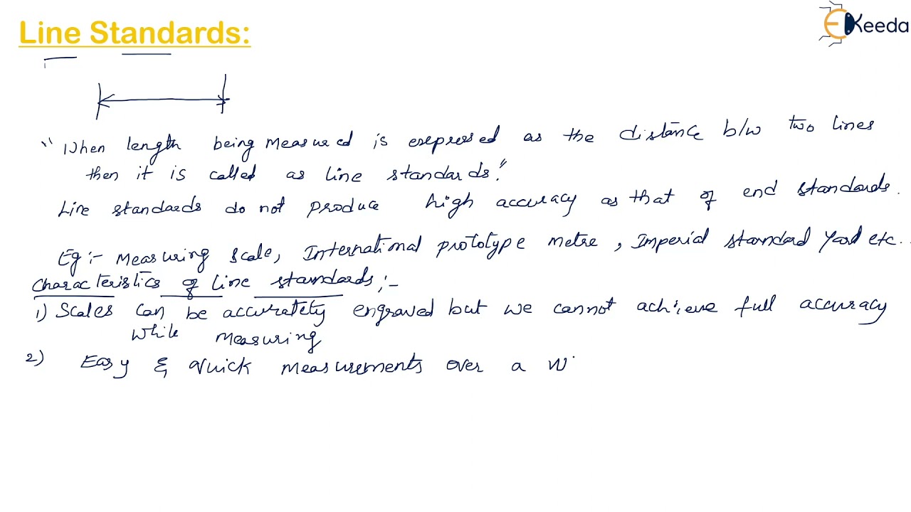 Line and End Standards -  Metrology - Metrology and Quality Engineering
