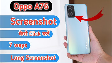 Oppo A76 Screenshot" How to take screenshot in oppo a76" Oppo A76 long screenshot