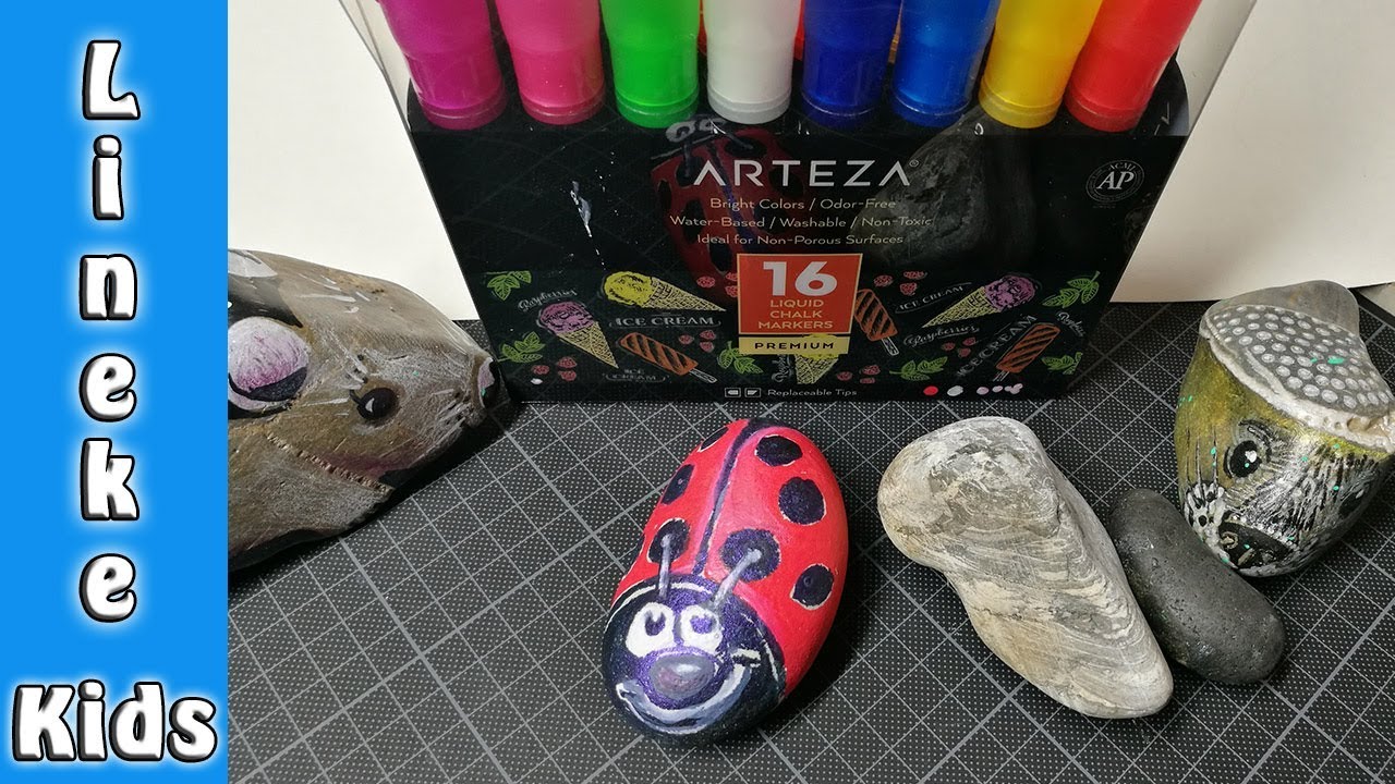 Tekenen op steen? Super leuk! Chalk markers