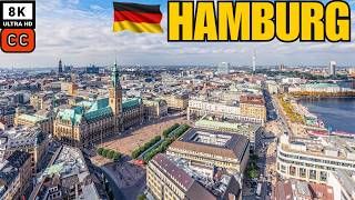 【8K】Hamburg Walking Tour - Rathaus Square and Beyond 🇩🇪 [HDR]