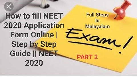 How to fill NEET 2020 Application Form Online | Step by Step Guide || NEET 2020 Online Registration