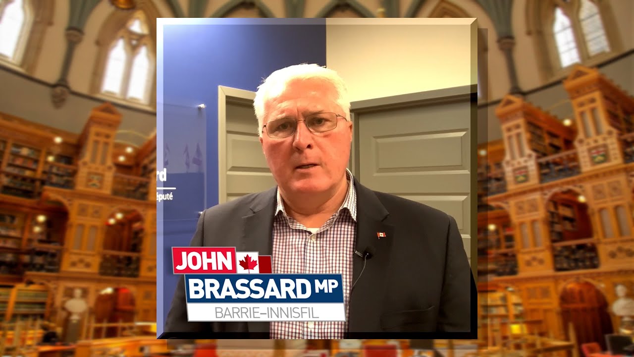 John Brassard, MP, BarrieInnisfil YouTube