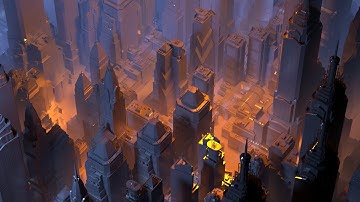 C4D + Octane Timelapse \\ 220125 City Duotone