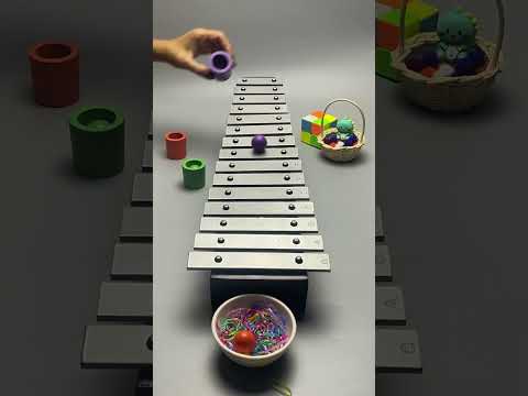 لحن لطيف من تدحرج كرة الإكسيليفون Satisfying 