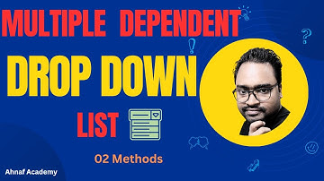 Create Multiple Dependent Drop-Down Lists in Excel || Using 02 easy methods || Explained in Bangla.