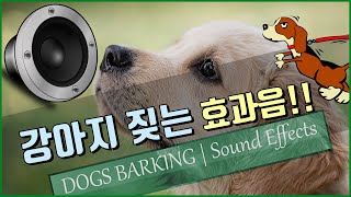 강아지 짖는 소리 효과음!!   DOGS BARKING | Sound Effects!! [저작권 없는 무료  효과음]