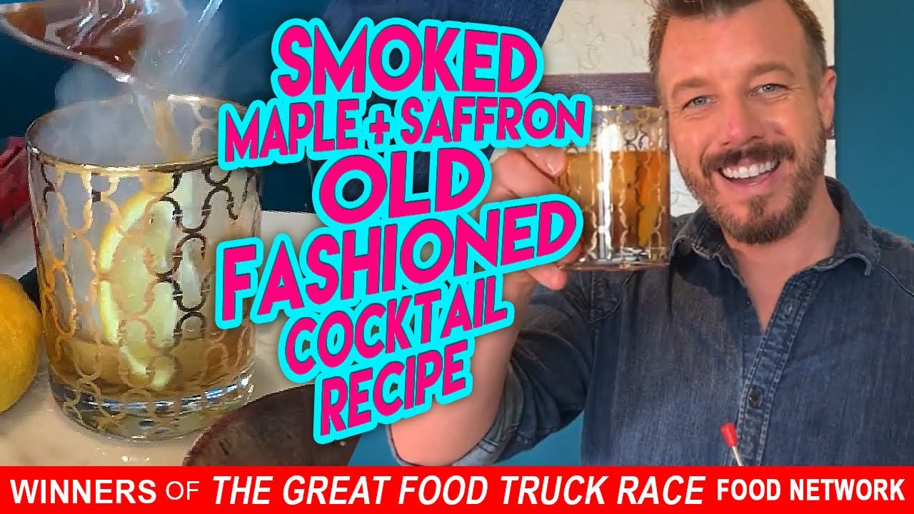 QUARANTINE COCKTAILS SMOKED MAPLE + SAFFRON OLD FASHIONED by Andrew