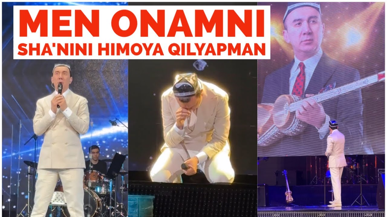 Men onamni shanini himoya qilyapman   Botir Qodirov Konsertida Onasi haqida qoshiq kuyladi