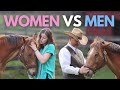 Women vs men equestrians funny 