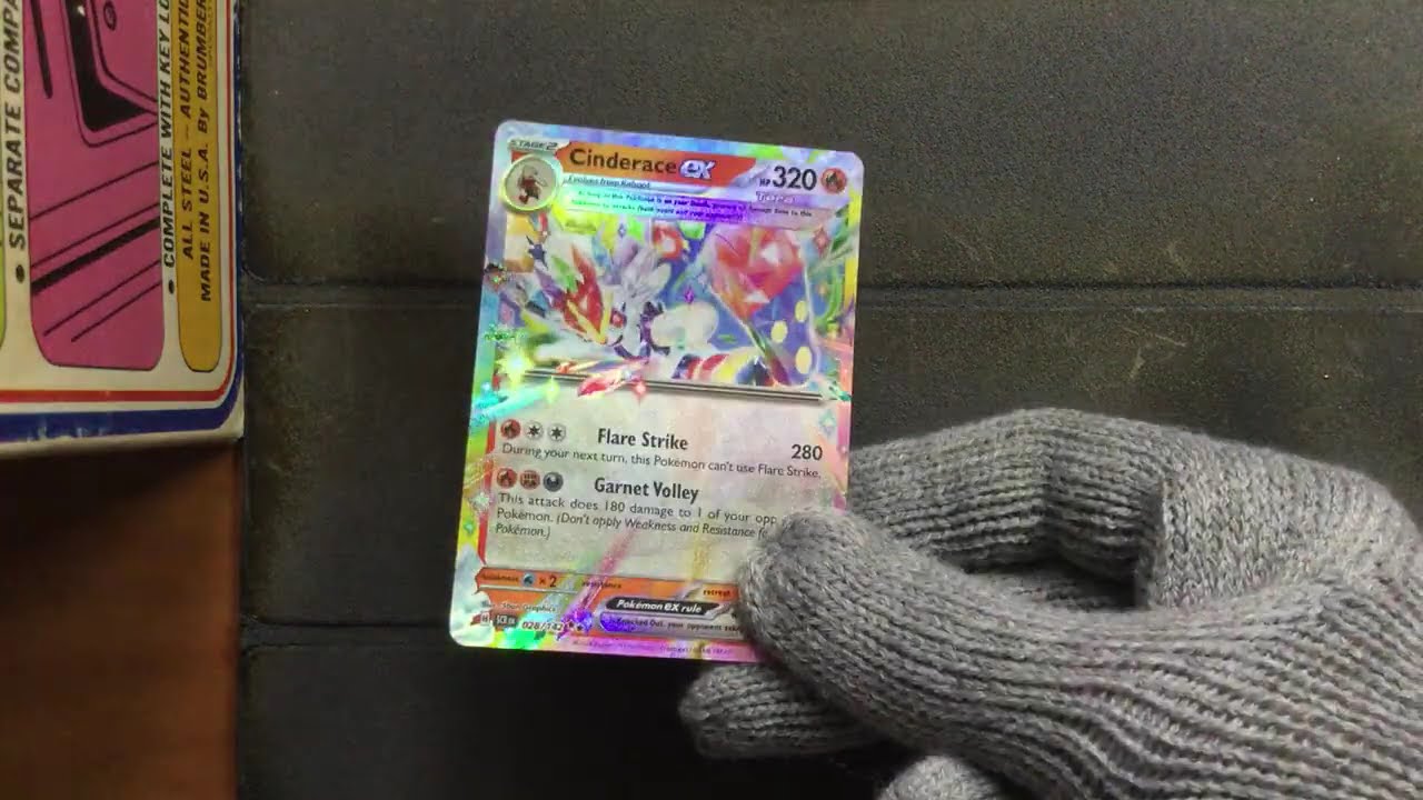 028 142 pokemon card Cinderace ex 028/142 Ultra Rare | Rare Pokémon Cards | Pokémon EX | Stellar Crown | Pokemon Scarlet and Violet this Pokémon cant use Flare Strike Cinderace ex - 028/142 -