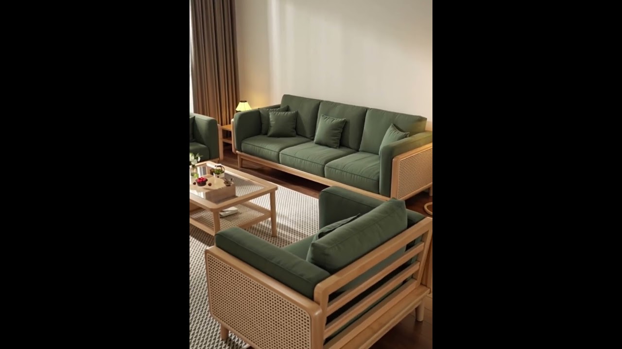 Yang mau sofa tamu seperti ini bisa langsung wawa aja ya kak. Sofa tamu model minimalis kombinasi