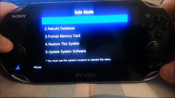 How to boot PS Vita into Safe Mode (System Restore WITHOUT Updating Firmware)