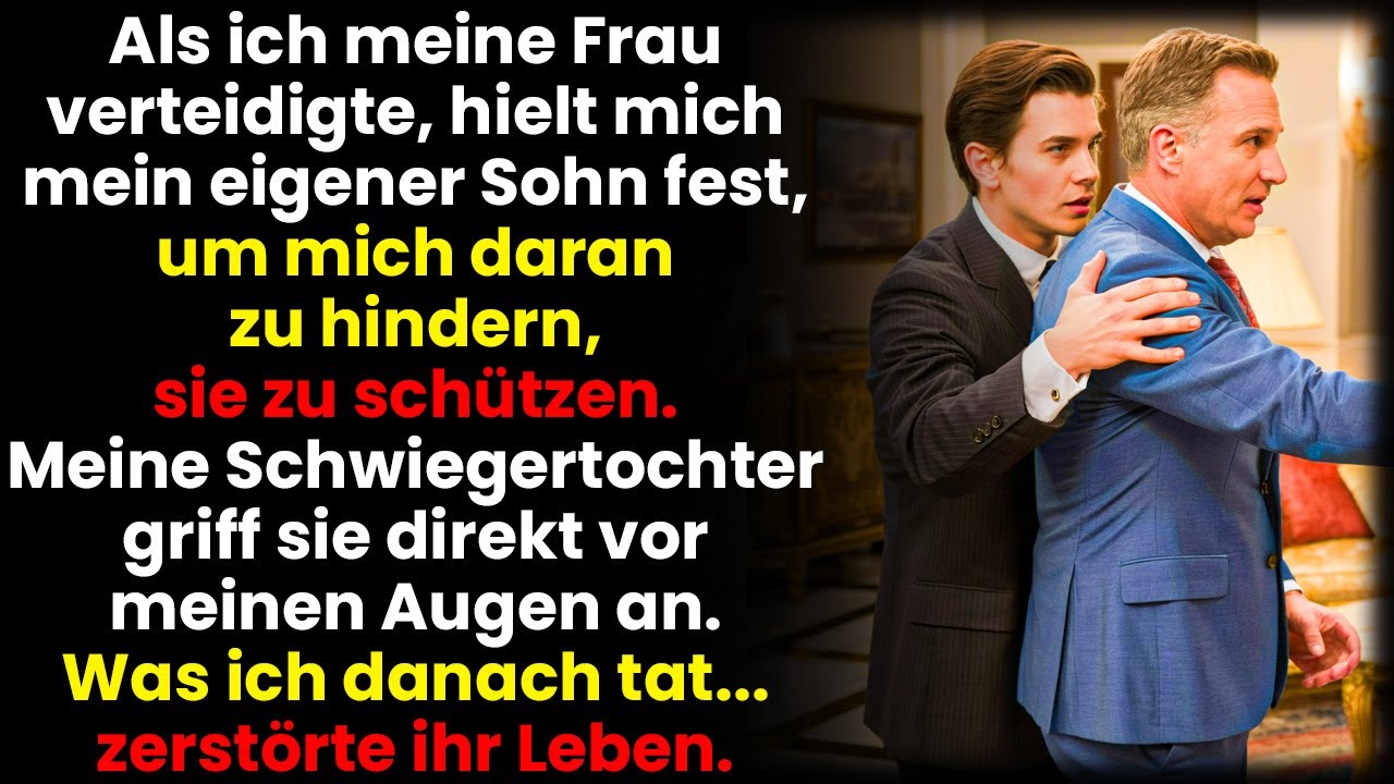 Als ich meine Frau verteidigte, hielt mich mein eigener Sohn zurück – und alles zerbrach