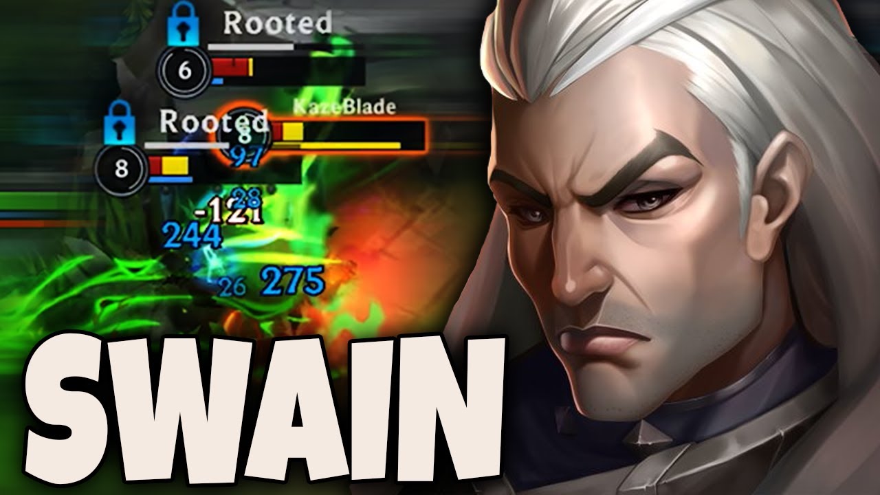 Wild Rift Swain Mid Lane Gameplay in Season 19 (Build & Runes)