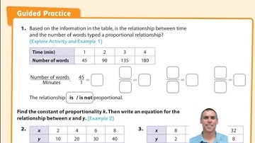 Lesson 4.2 Guided Practice on Constant Rate of Change