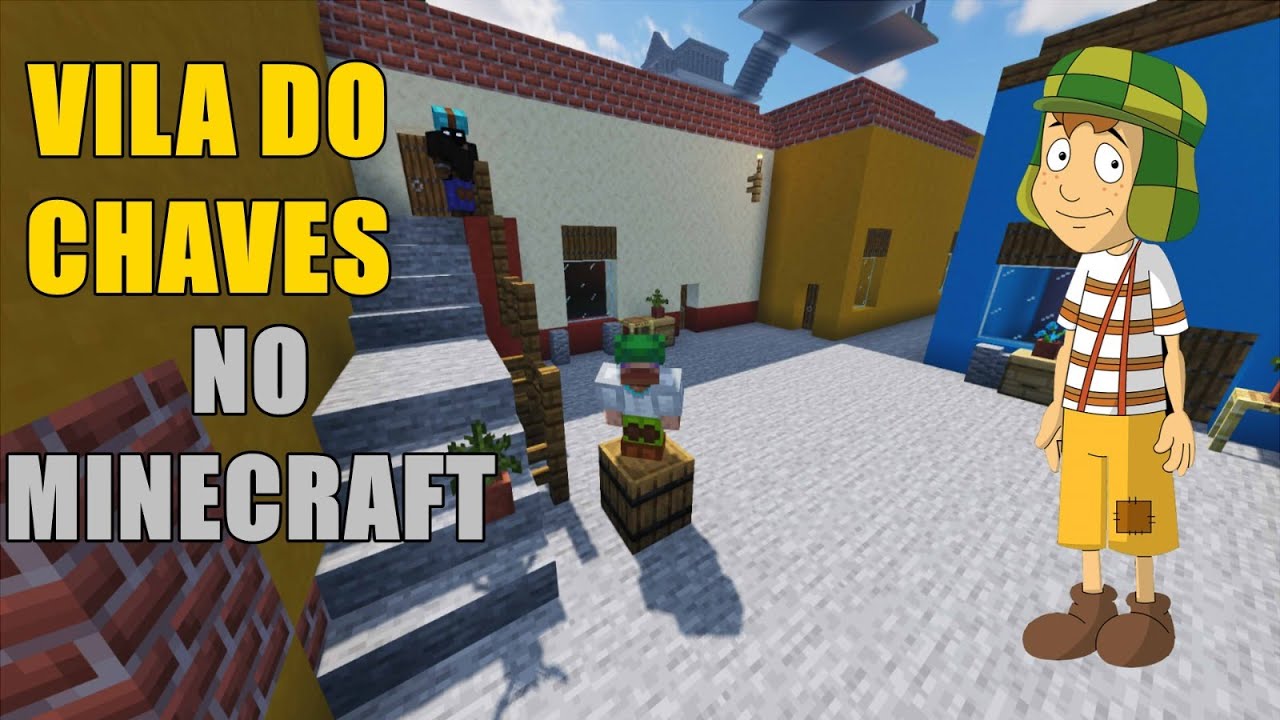 COMO CONSTRUIR a VILA do CHAVES no MINECRAFT #chaves CONSTRUÇÃO Nº 036 ...