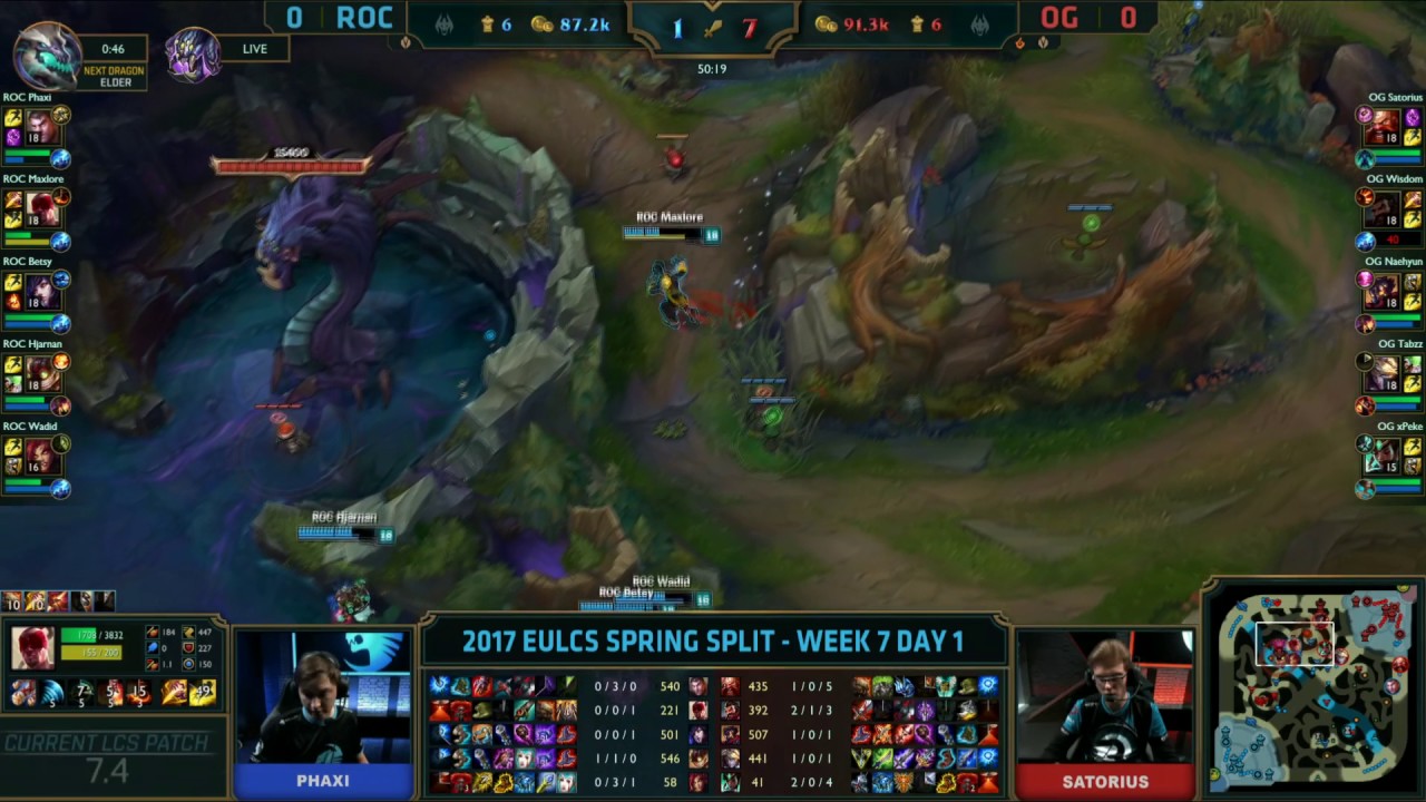 ROC vs OG - Maxlore gets a little too excited at baron