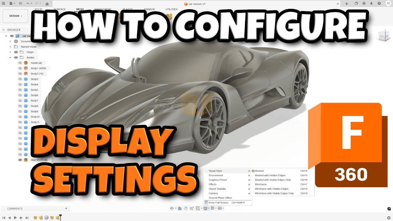 Fusion 360 - Configure and Understand Your Display Settings in 7 ...