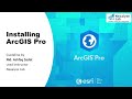 GIS for Research Class 1: Installing ArcGIS Pro
