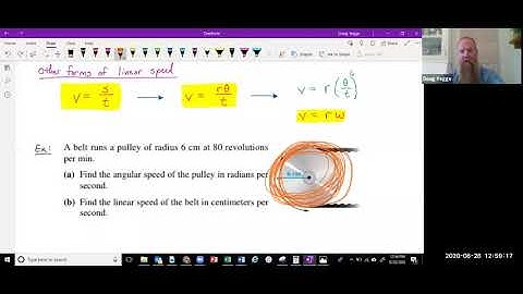 Linear and Angular Speed