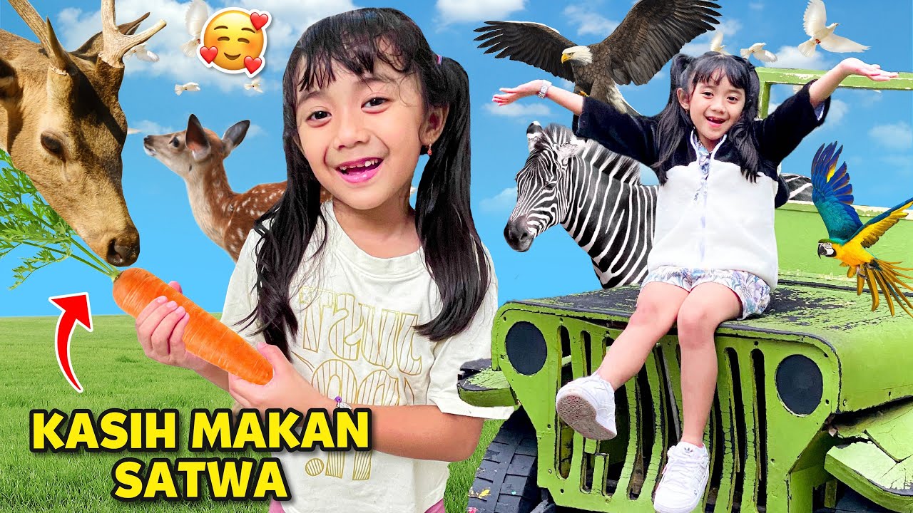 SAMANTHA KASIH MAKAN SEMUA SATWA DI THE GREAT TAMAN SAFARI BOGOR SAMPAI TERIAK NANGIS KEJER
