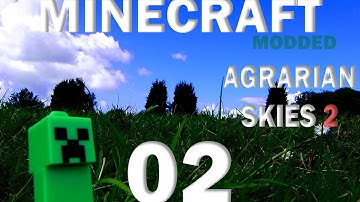 Minecraft: Agrarian Skies 2 - E02 "Getting the basics Sorted!"