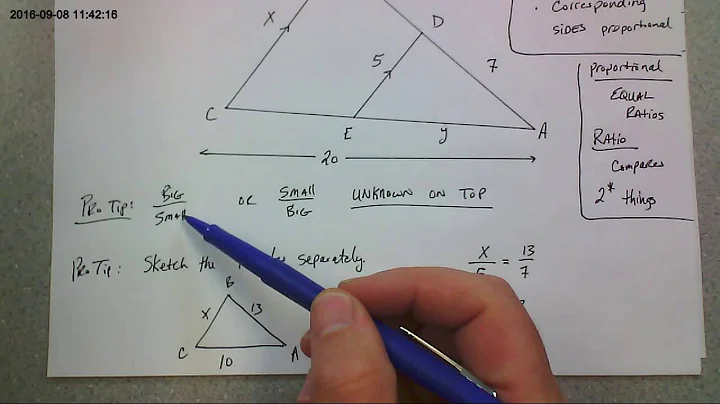 Crash Course:  Similar Triangles ... finding missing sides