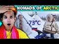 Villagers React To Life of Nomads of Arctic. Survival in Far North. Russia. Tundra Nenets - 73°C