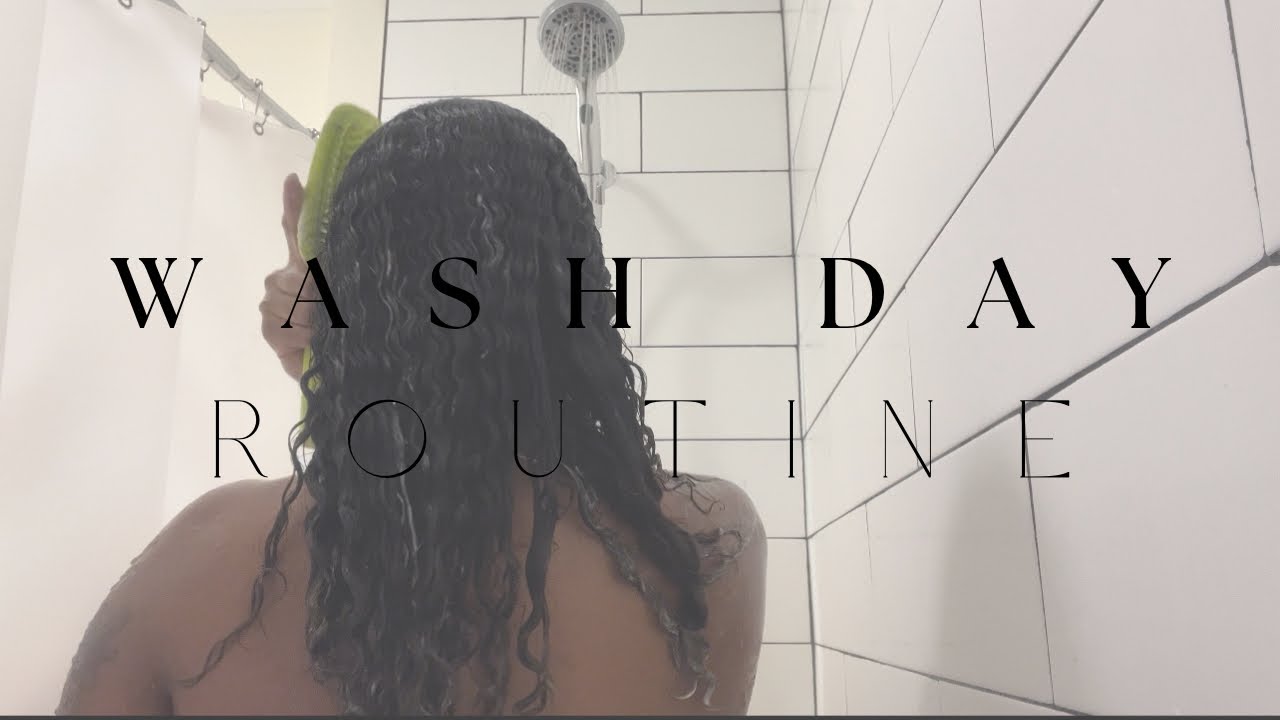 Type 3b Curly Hair Wash Day Routine - YouTube